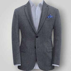 JOS A BANK Vintage Men's 42R Wool Blazer Sport Coat Two-Button Jacket TWEED WOOL